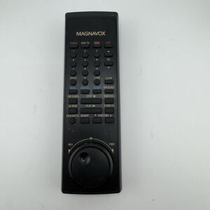 Magnavox 40609A VCR TV Remote Control Shuttle Jog Dial Original OEM Black
